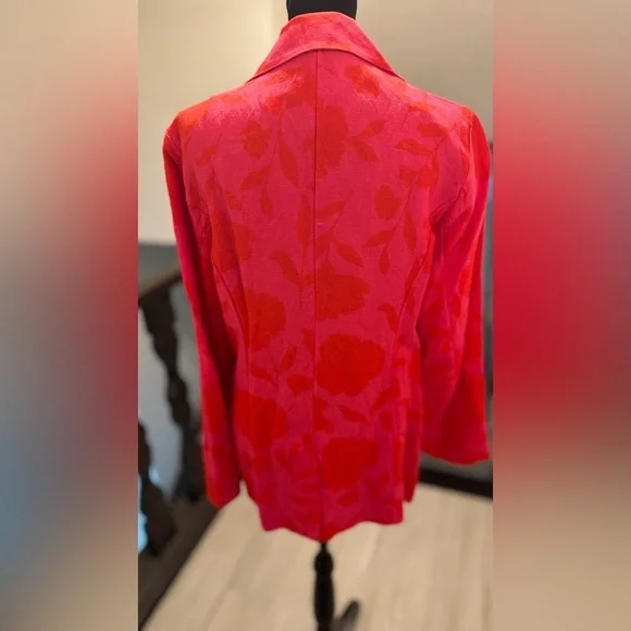 Kate Spade Floral Pink Women's Blazer - Picture 4 of 6